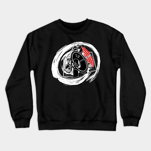 Spiral Soundsystem Crewneck Sweatshirt by T-Shirt Dealer